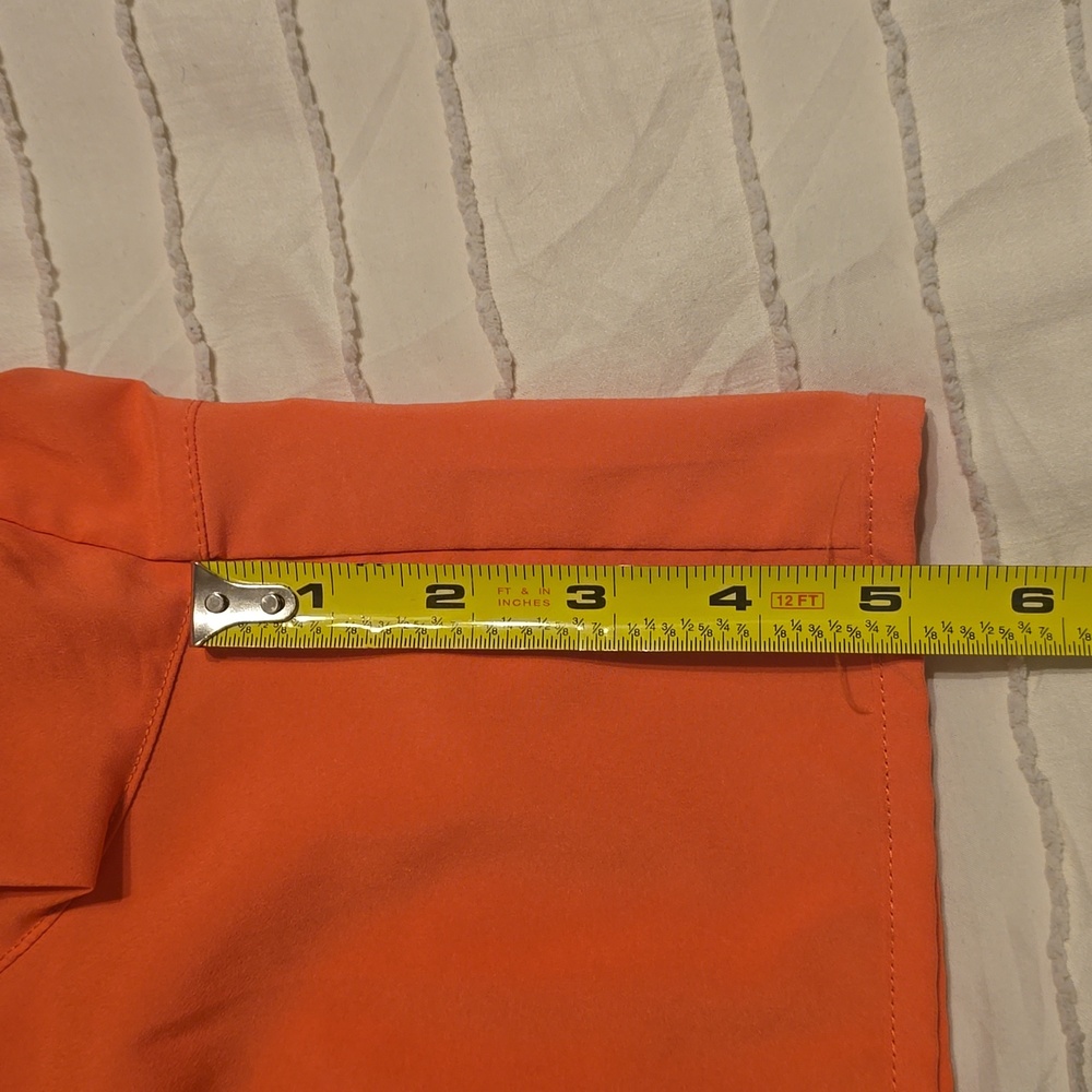 New Balance Women's Vibrant Coral Orange Athletic Shorts, Unlined, Size Medium - Picture 6 of 6